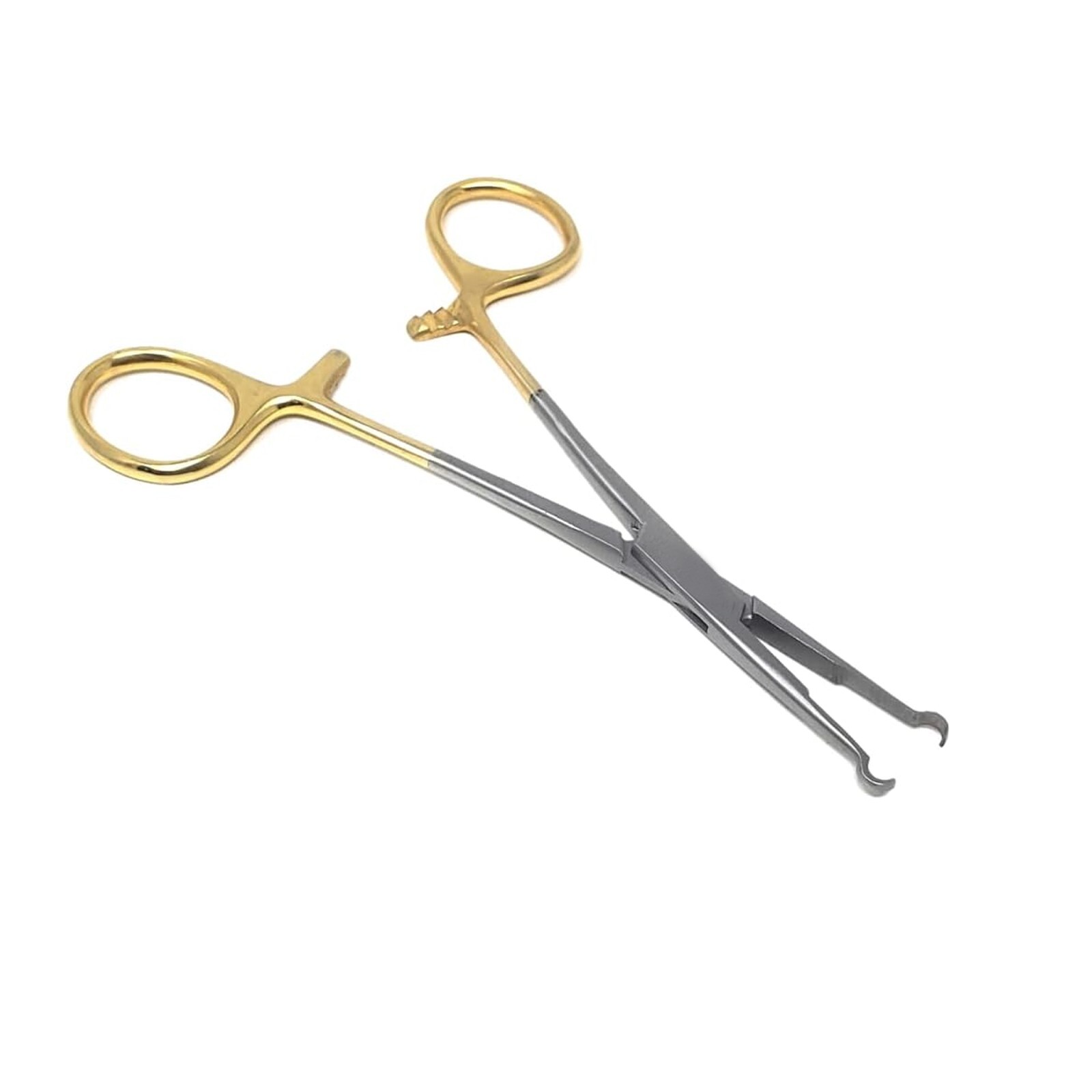 Dental Vasectomy Ring Forceps 5.5″ Gold Handle Surgical Instruments