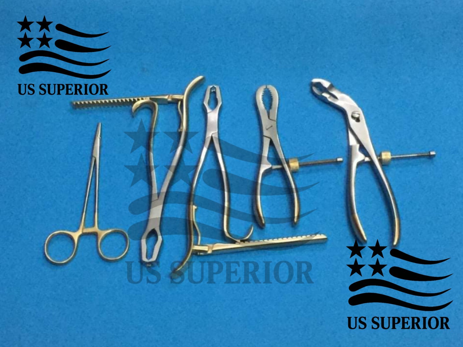 Assorted Bone Holding Surgical Orthopedic Instruments Set of 5
