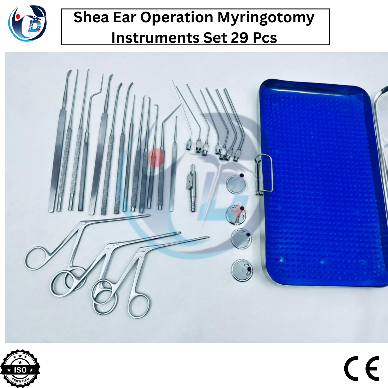 Shea Ear Operation Myringotomy Instruments Set 29 Pcs Myringoplasty Surgical ENT