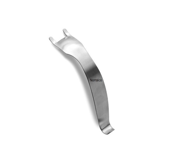 Humeral Head Retractor, 7″, Strong Curve, Blunt 2-Prongs, 18 mm Spread