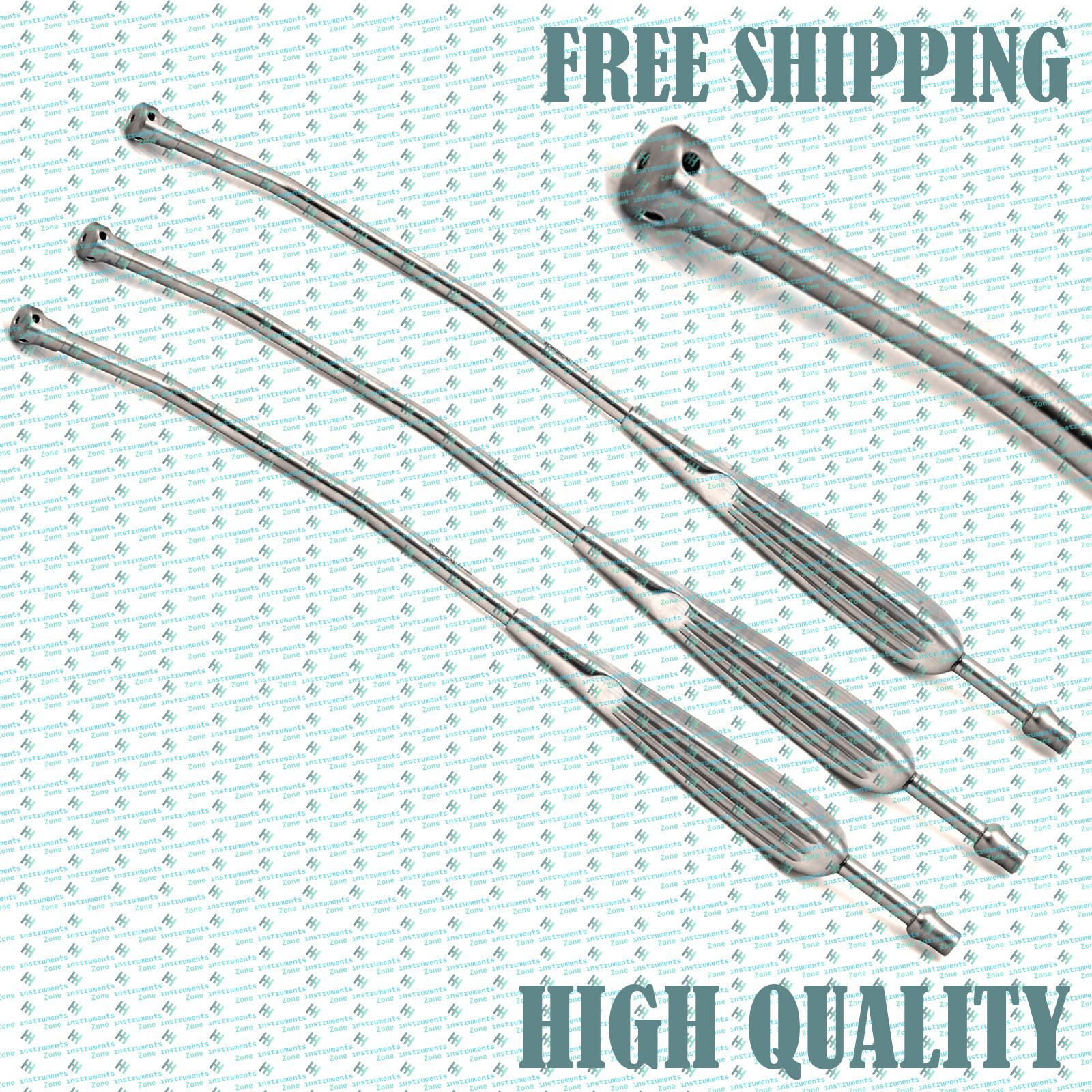3pcs Long Suction Tubes 45cm | Thoracic VAT Surgery Set | Reusable Aspirator