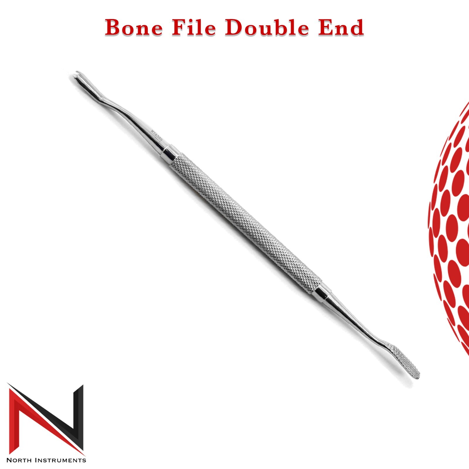 Surgical Dental Bone File Miller Filler Cross-Cut-Straight Shaping Instruments
