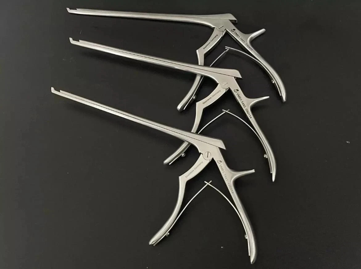 V. Mueller VM81-1441 Kerrison Rongeurs Set (2, 3, 4mm) Up 40° – 8″ Shaft