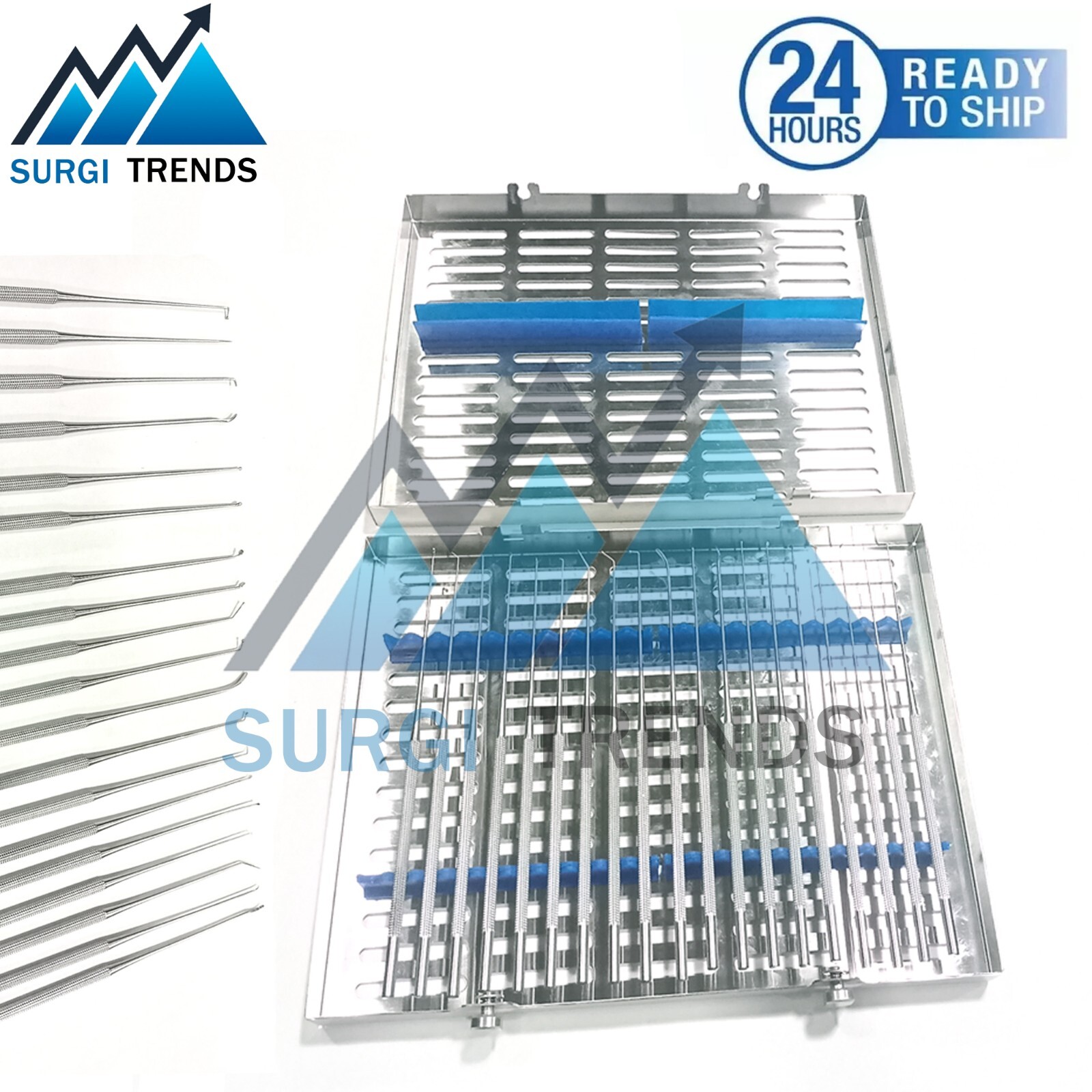 Rhoton Micro Dissector Expanded Set 20 Pcs Neurosurgery Instruments Set