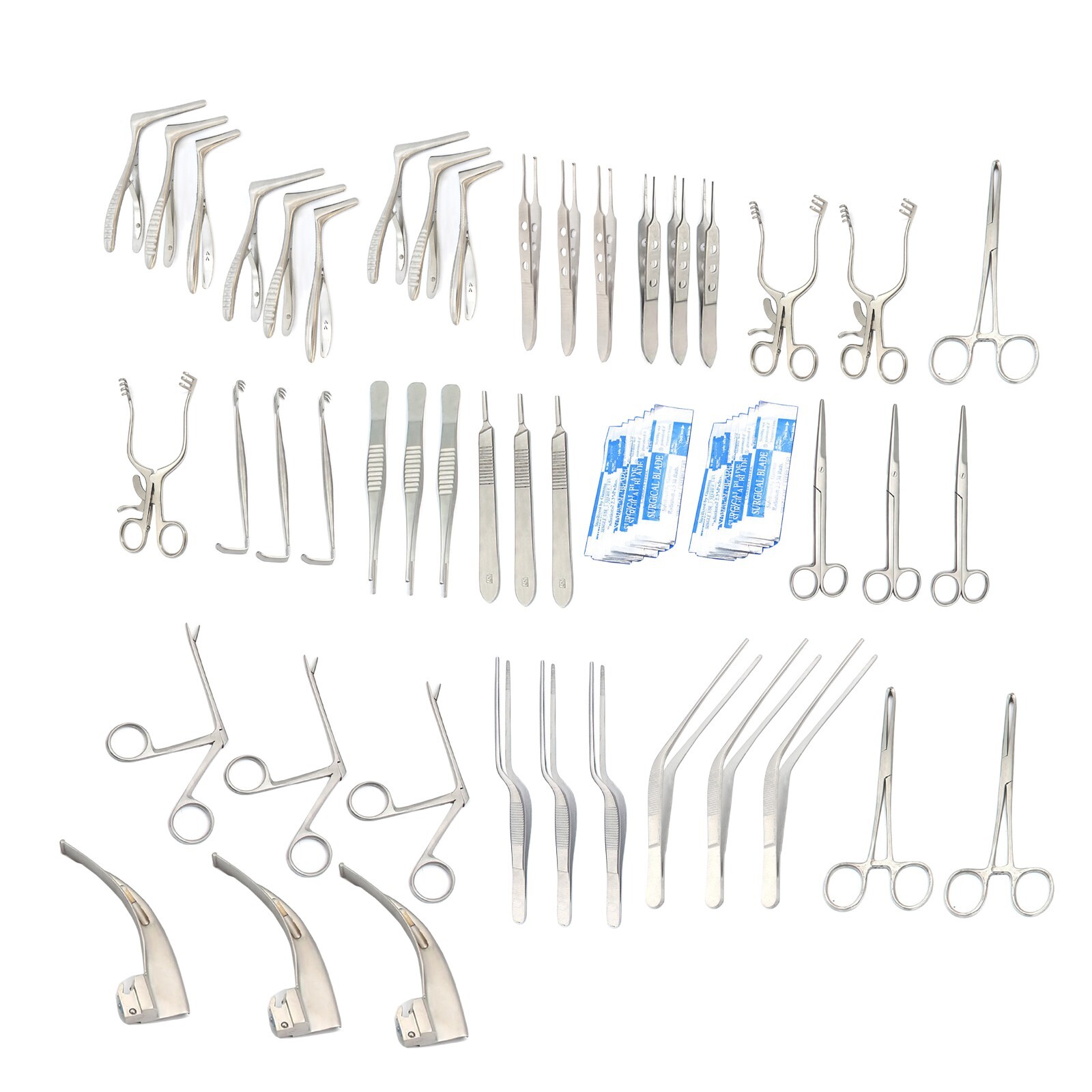 3 Sets Of 25 Pcs Ent Surgical Veterinary Diagnostic Surgery Instruments Ds-1625