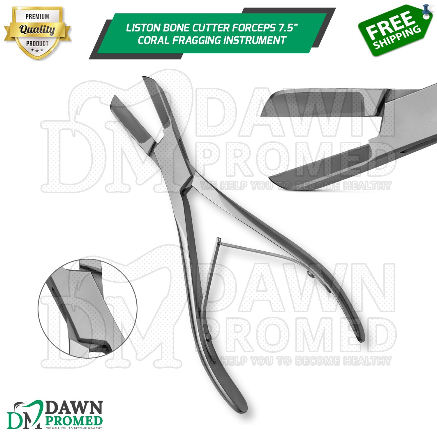 Liston Bone Cutter Forceps 8″ Coral Fragging Surgical Orthopedic Inst German Gr