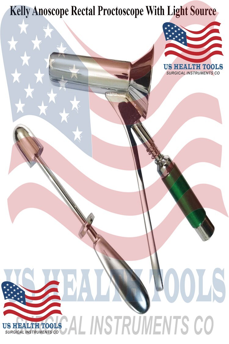 Kelly Proctoscope Anoscope Rectal Gynecology, Urology Speculum w/ Obturator Plug