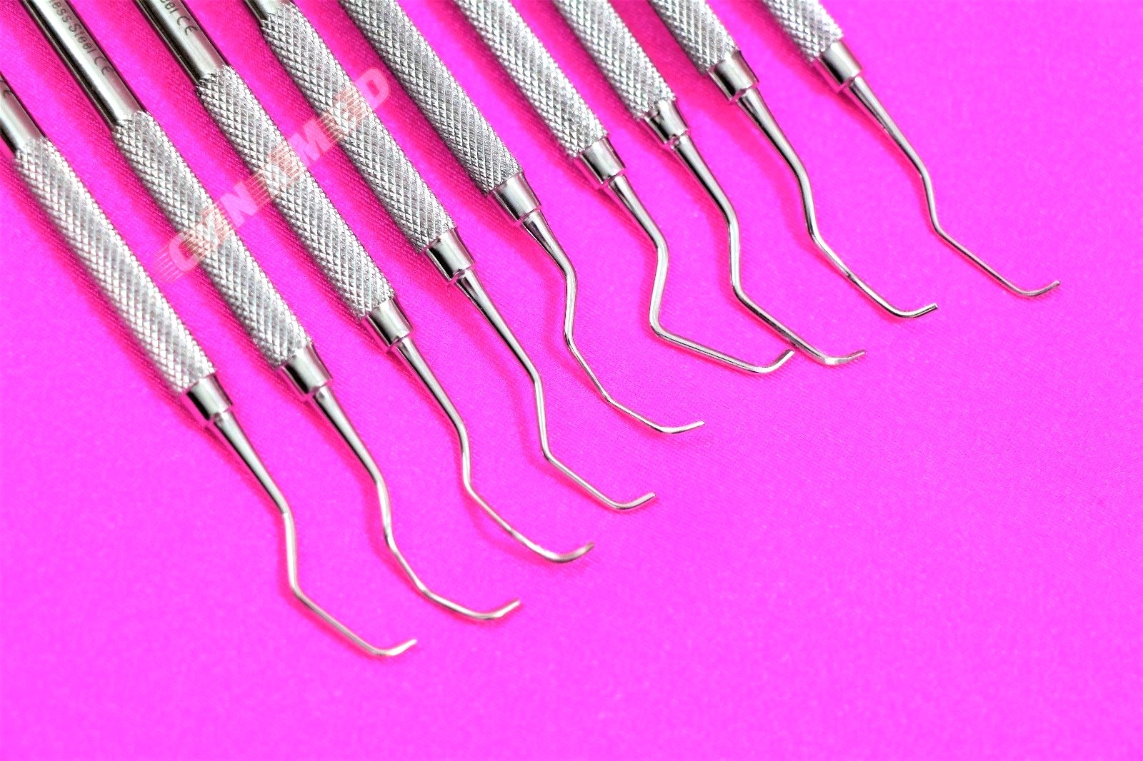 German Stainless 9 Piece Gracey Curette Set Medical Dental Surgical Instrument