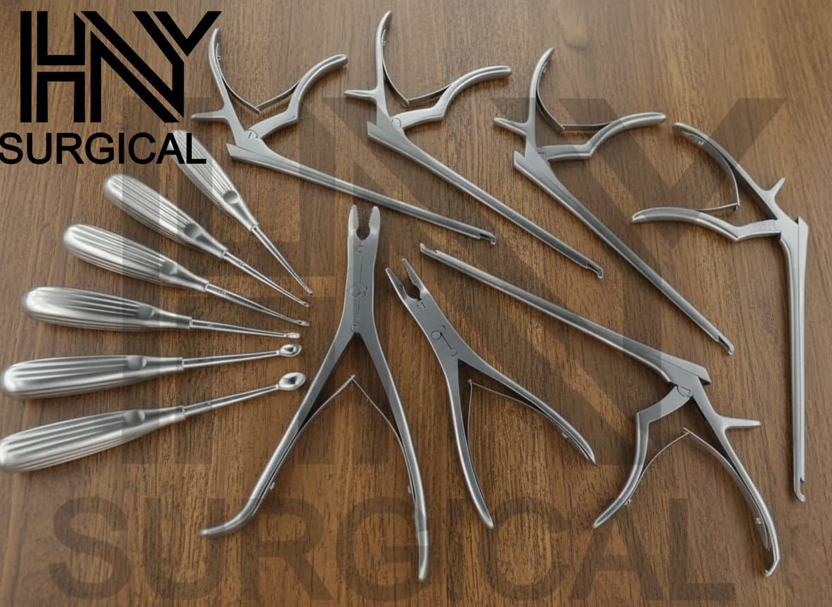 Codman Kerrison Rongeurs Bone Curettes 15Pcs Set Orthopedics Spine Instruments