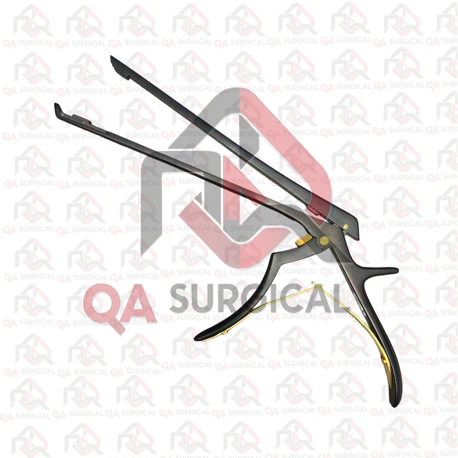 Kerrison Rongeur, 8″, 5mm Upbite 40 Degree Angled Forward, Black Coated