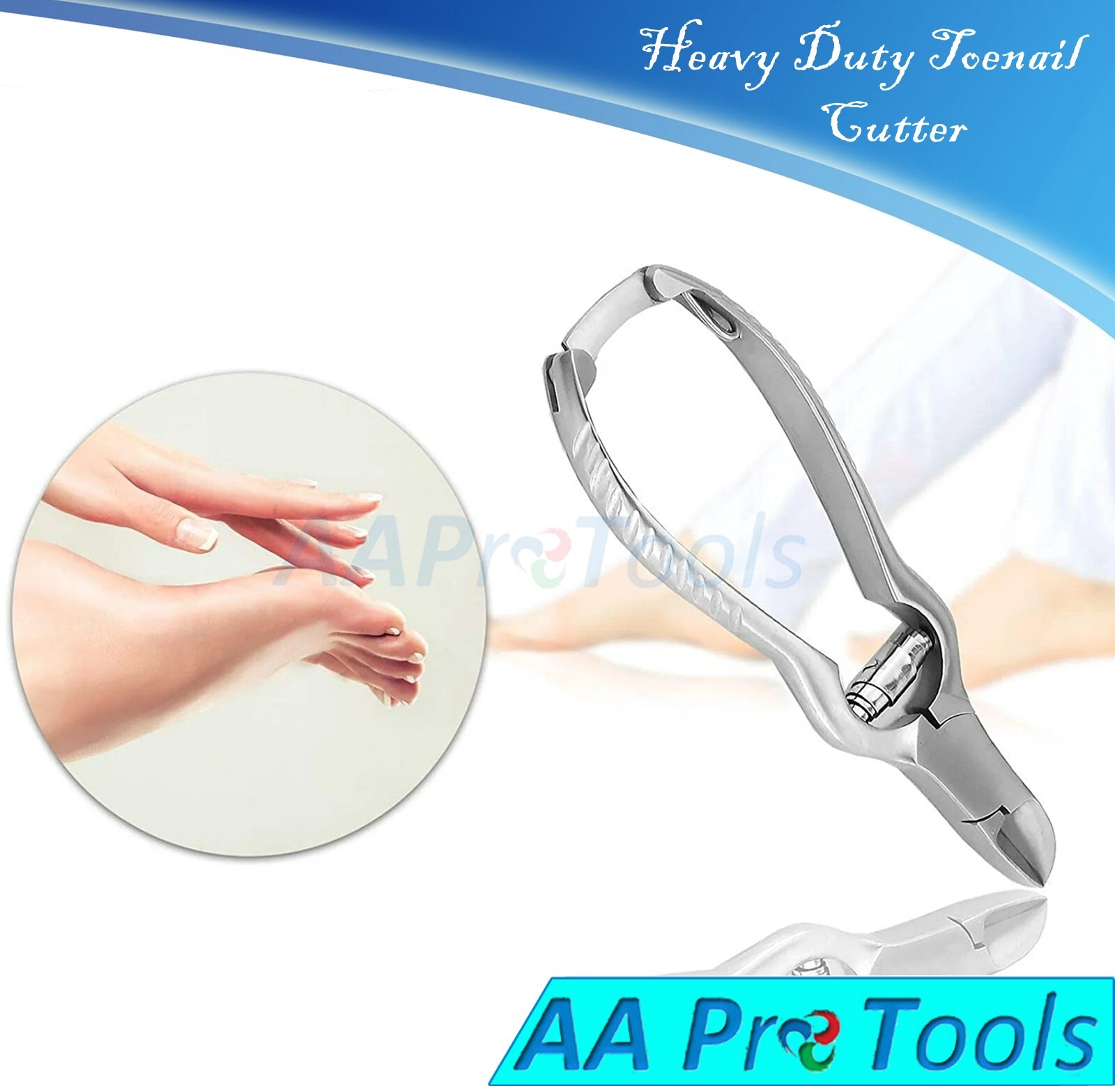 Podiatrist Ingrown Toenail Clippers for Thick Nails – 5.5″ Heavy Duty With Lock