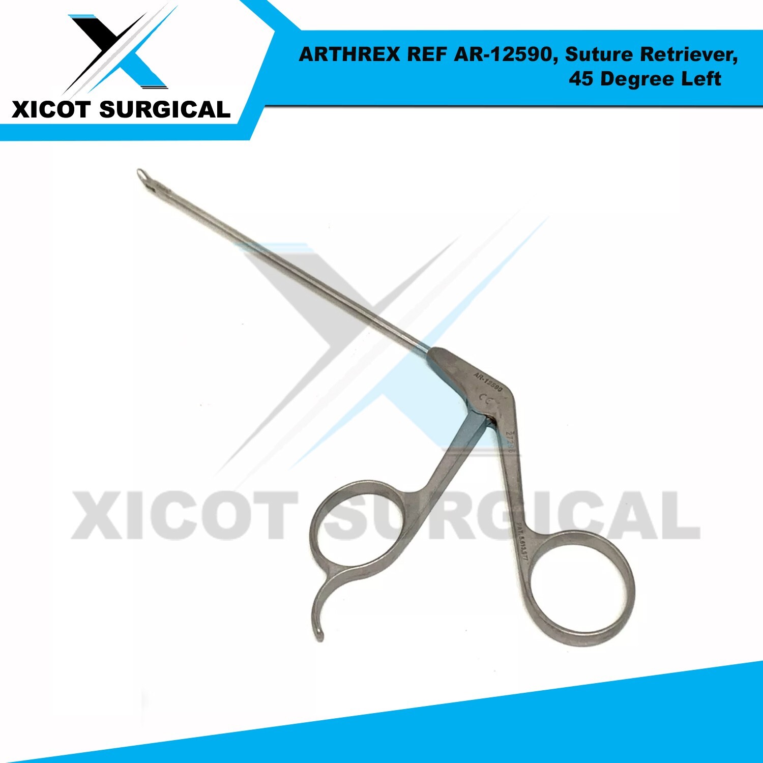 Arthrex AR-12540 Suture Retriever, 3.4 mm, Straight Shaft