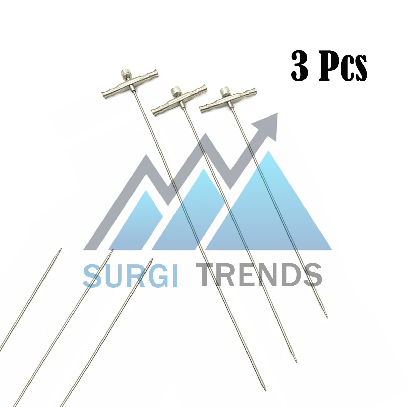 Brain Ventricle Peritoneum Shunt Introducer For Neurosurgery Instrument 3pcs set