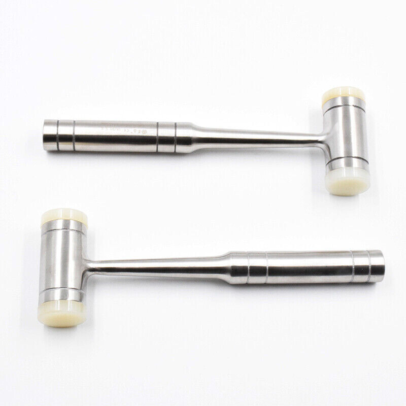 Dental Lab Orthodontics Tools Hard Bone Lifting Hammer Surgical Silver Mallet