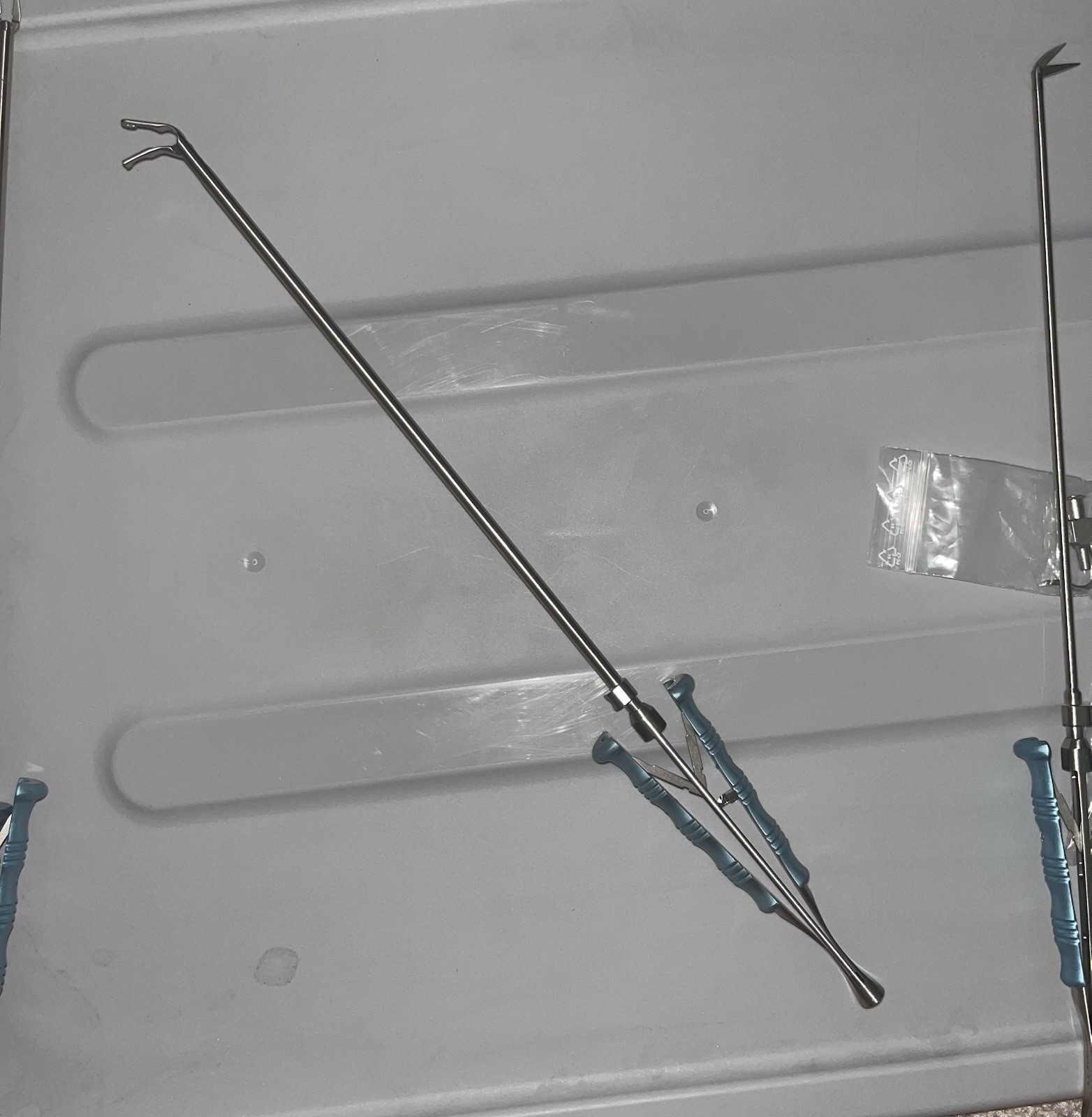 Thoracoscopic Knot Pusher 5mm Locking, 23.5cm Working, 14″ Total AL8452.12