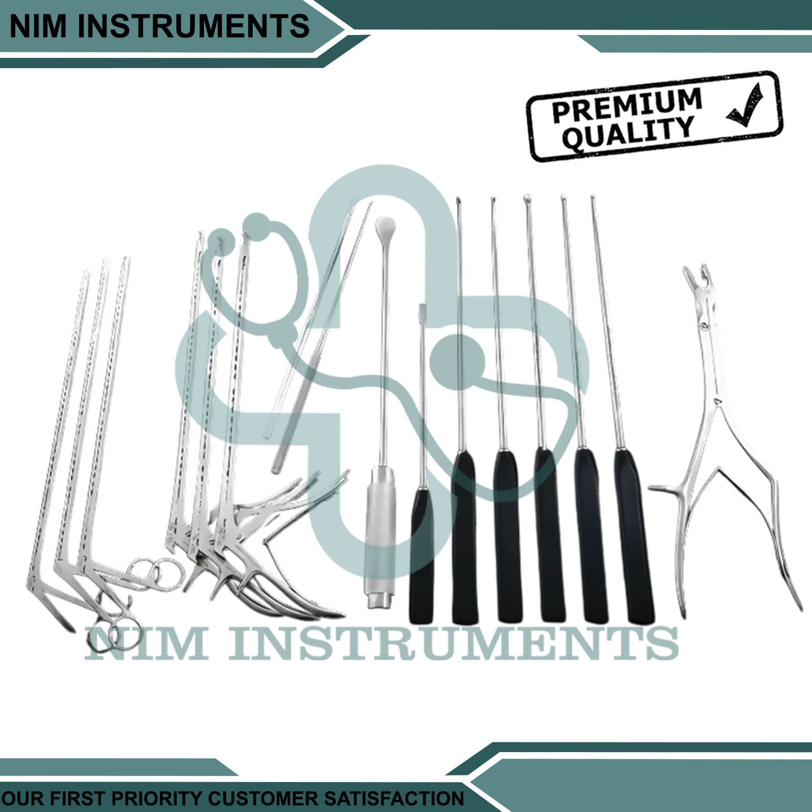 Unique Discectomy Set For Anterior Spine Surgery Instruments