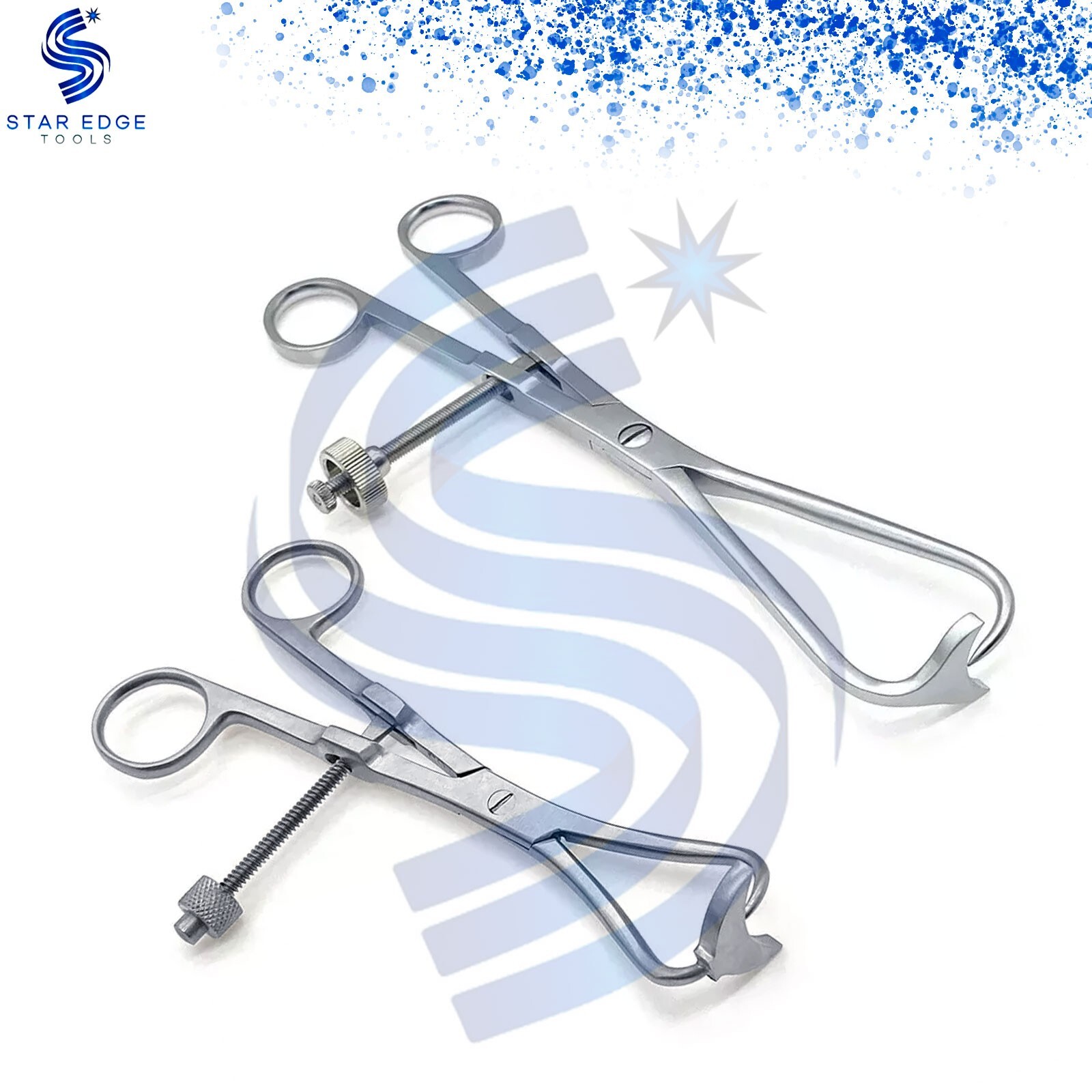 TPLO Reduction Retractor Forceps Bone Plate Reduction Surgical Ins. Set of 2 Pcs