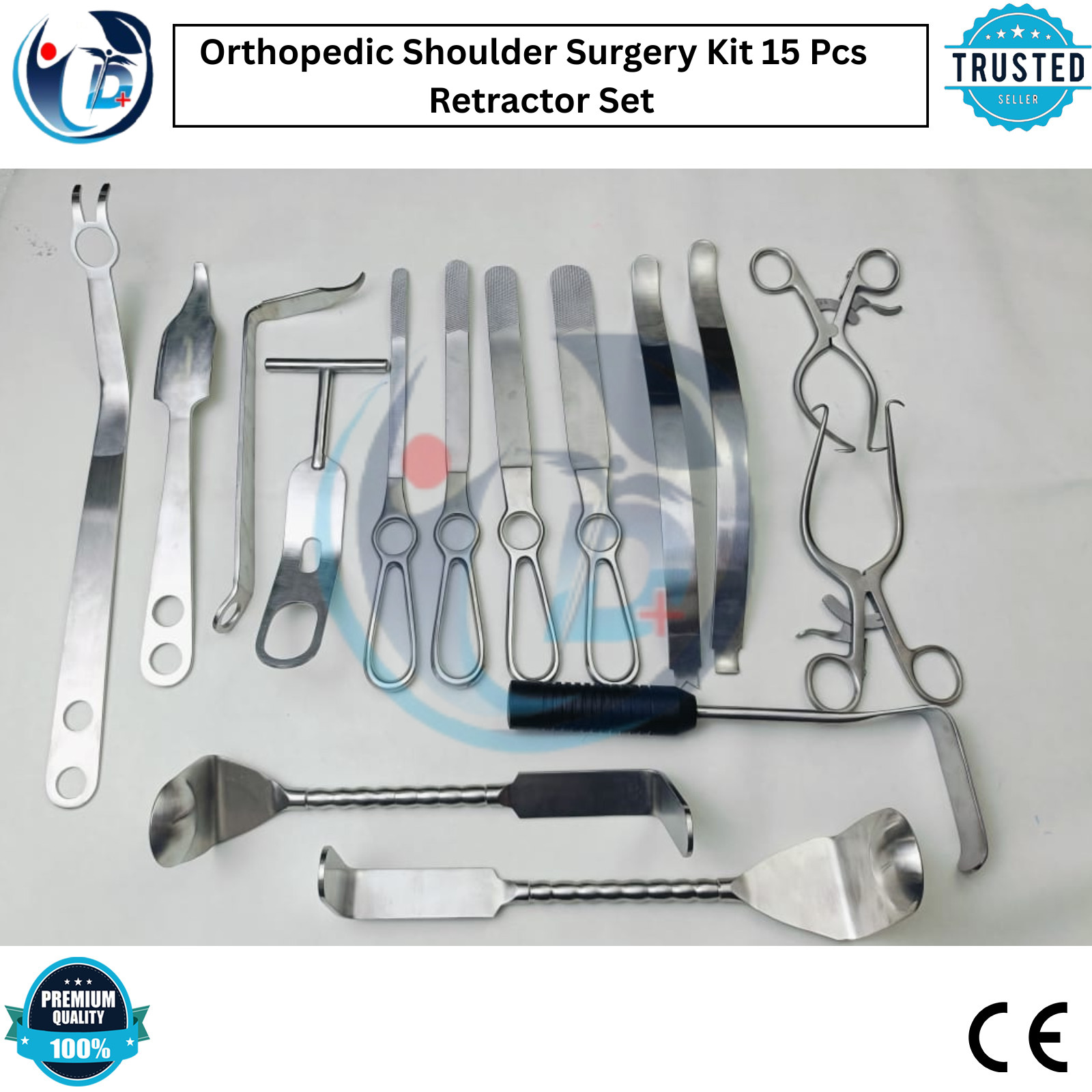 Shoulder Surgery Retractor Set 15 Pcs Arthroplasty Orthopedic Instruments SS