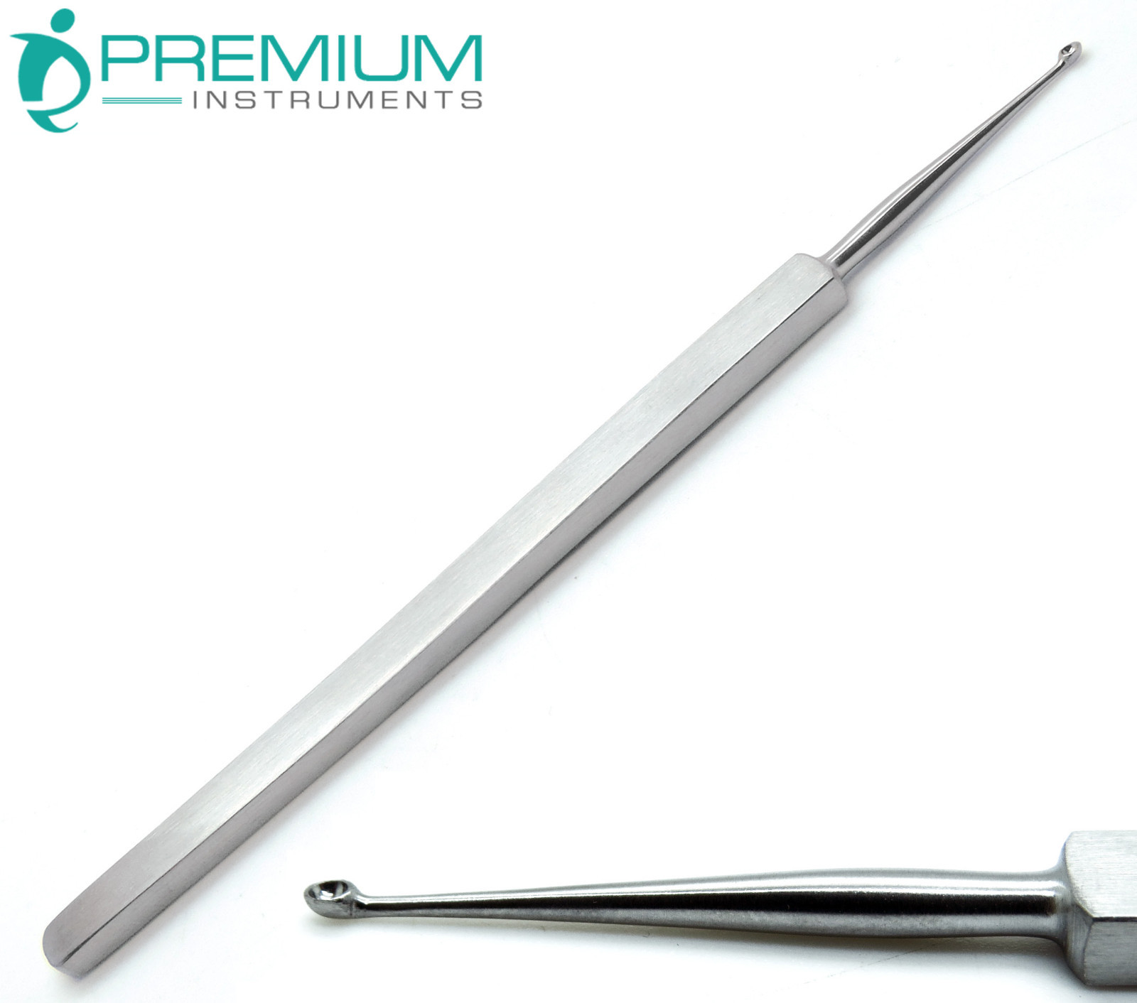 ENT Meyhoefer Chalazion Ear Curettes # 1 Cupped End 1.8mm Surgical Instruments