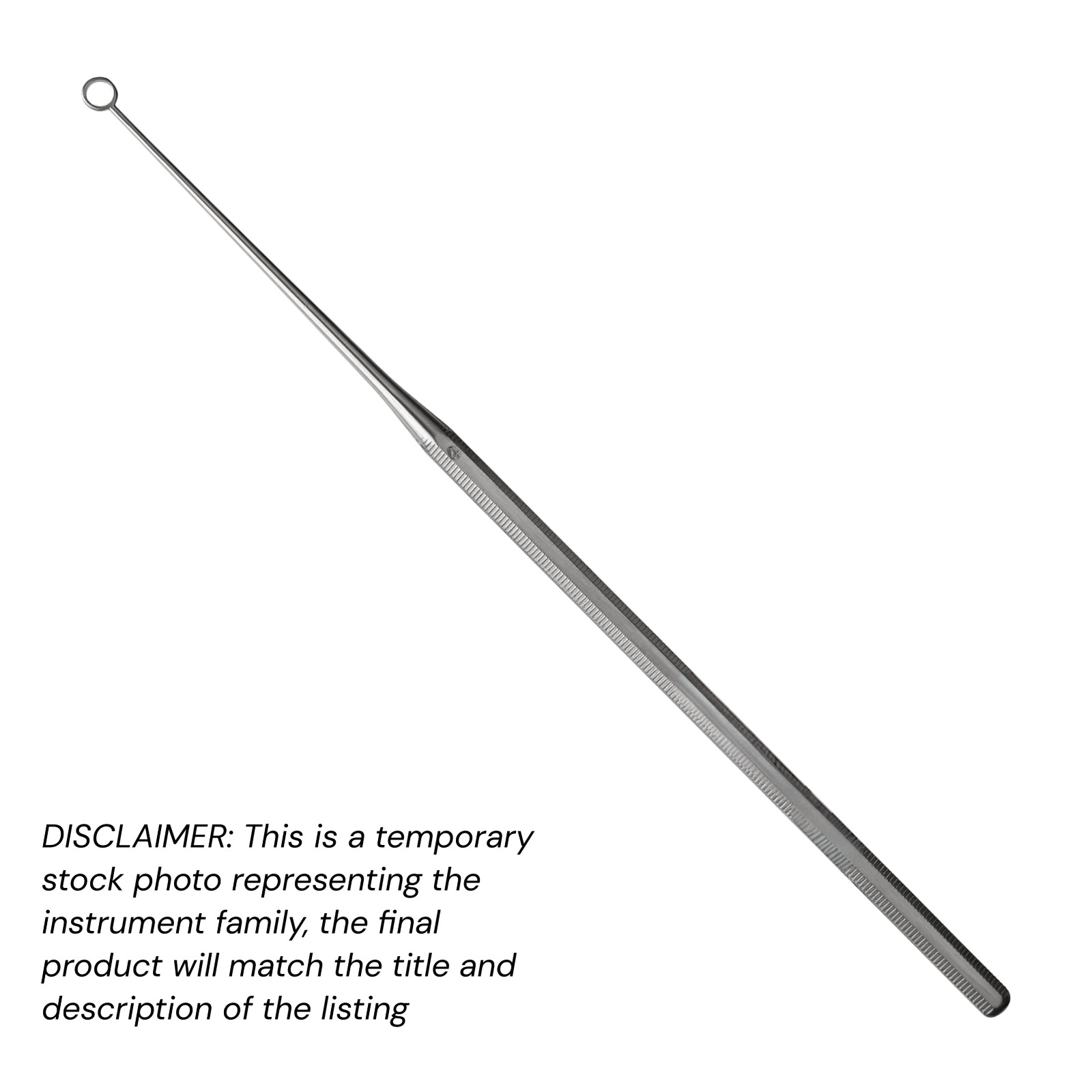 2 pcs Buck Ear Curettes 5.75″ Angled Sharp #00(1.5 mm) Stainless Volaris Economy