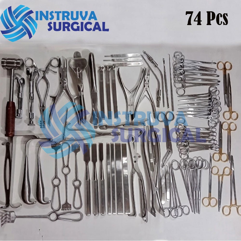 Orthopedic Basic Major Orthopedic Lot Of 74 Pcs Set Surgical Instruments