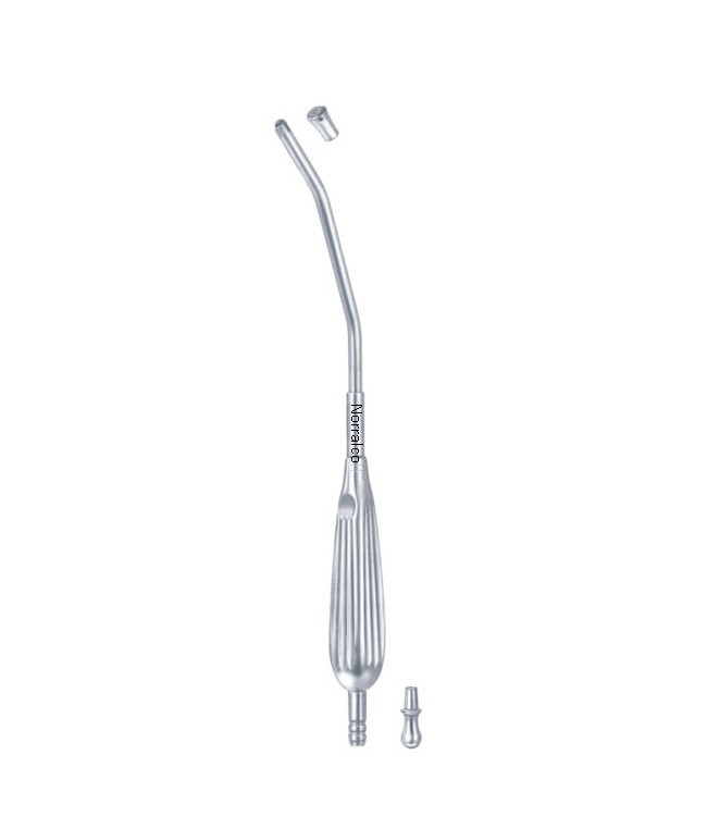 Yankauer Suction Tube, 11.75″, with Removable Tip & Tubing Connection, Stainless