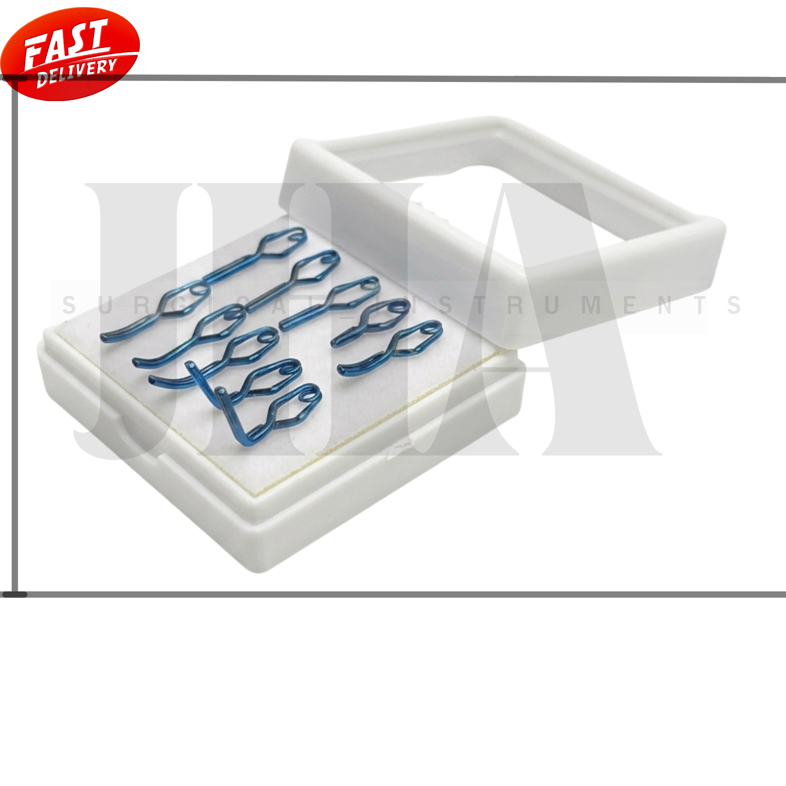 YASARGIL Aneurysm Titanium Clips Set of 10 PCS – Neurosurgery Instruments