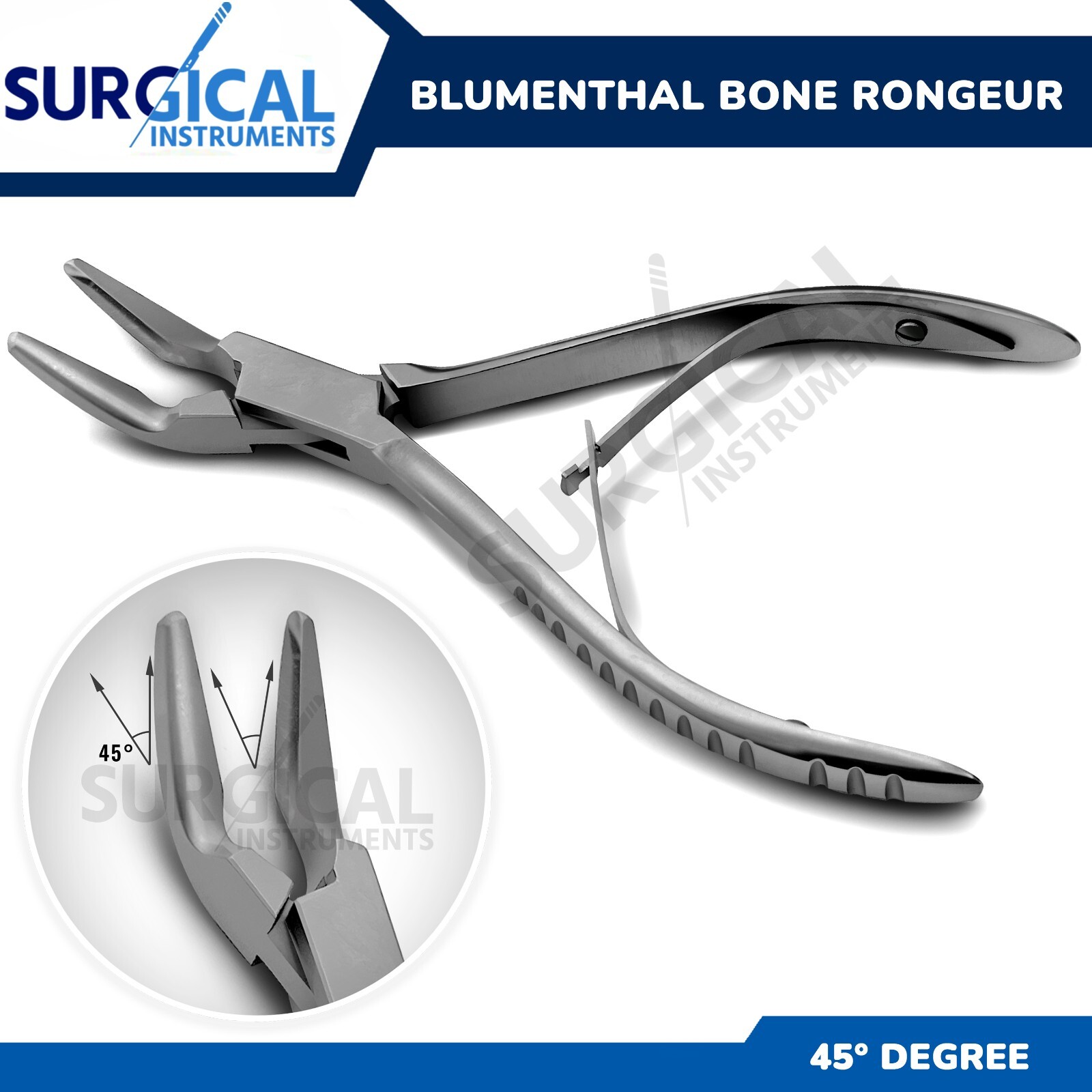 Blumenthal Bone Rongeur 45 Degree 5.5″ Surgical Dental Instruments German Grade