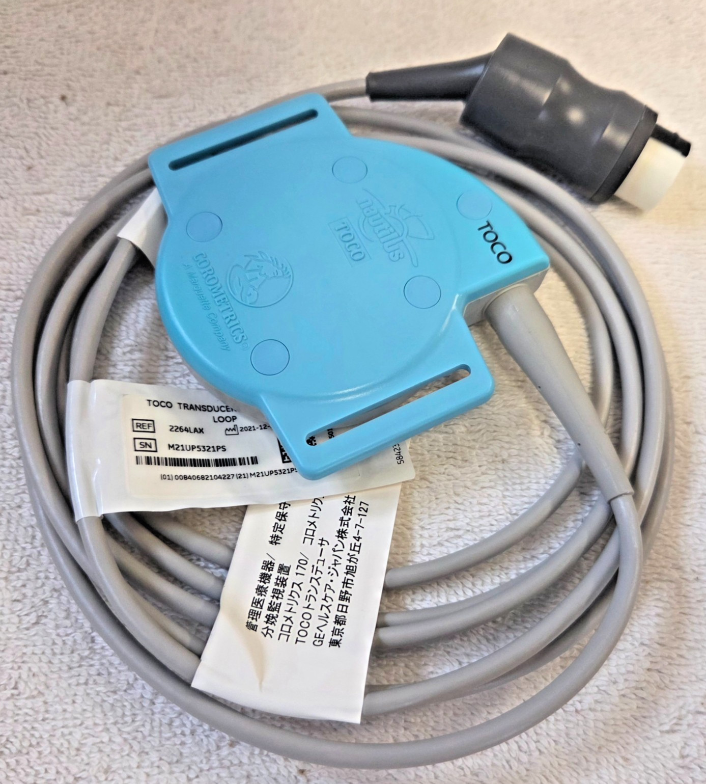 GE Healthcare Transducer Watertight Loop 2264 Series NOTE DATE 2022-05-28
