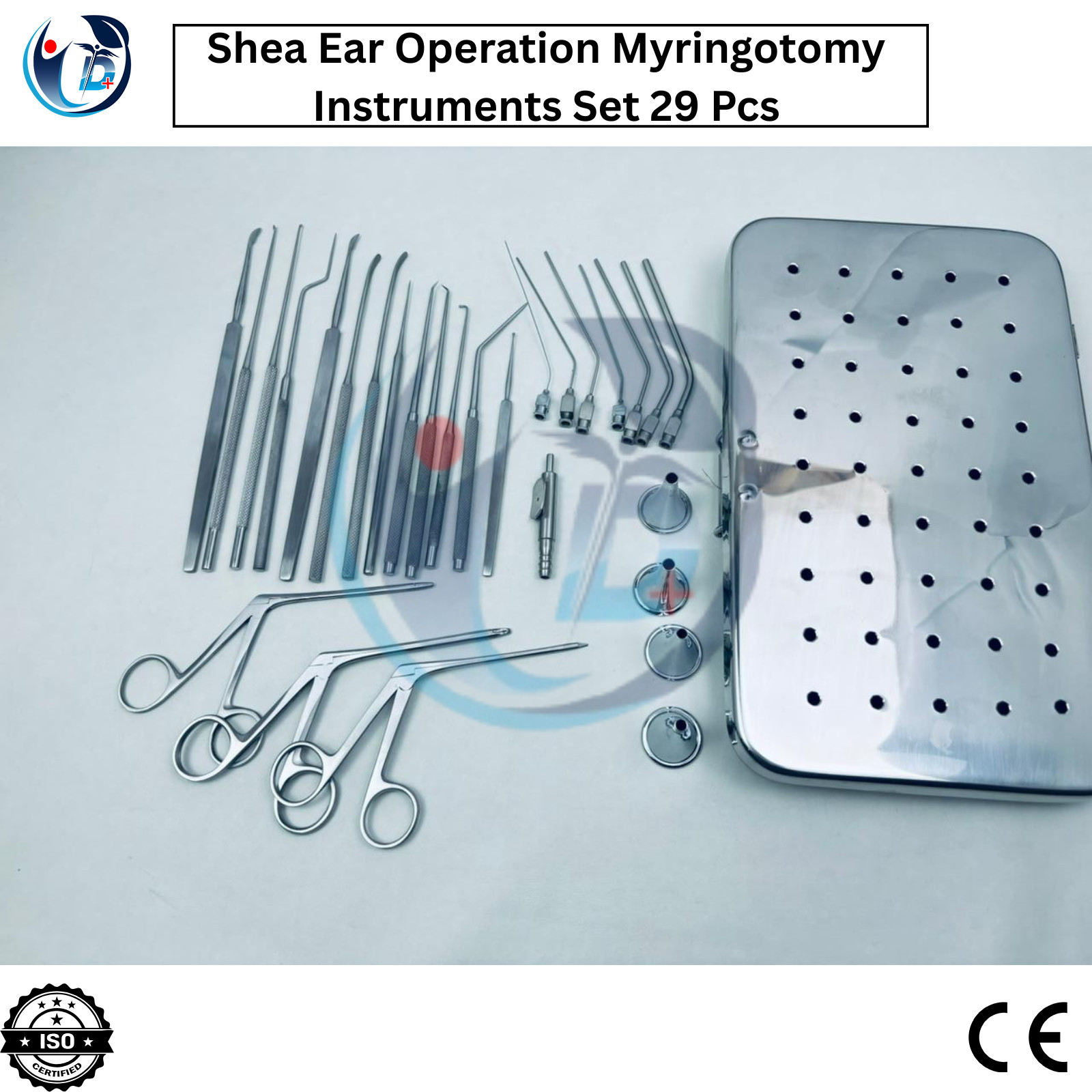 Shea Ear Operation Myringotomy Instruments Set 29 Pcs Myringoplasty Surgical ENT