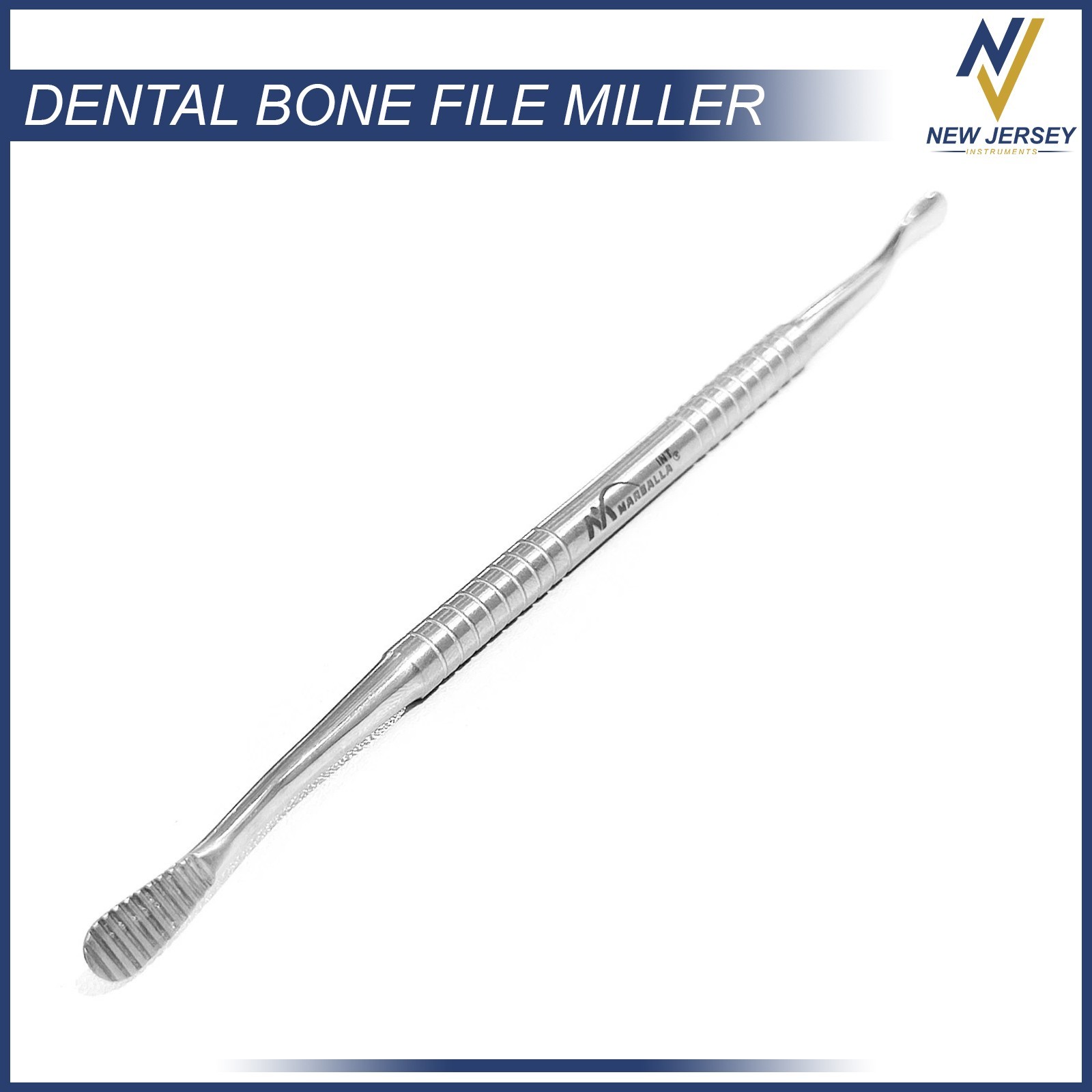 Dental Bone File Miller Filler Cross-Cut-Straight Shaping Surgical Instrument CE