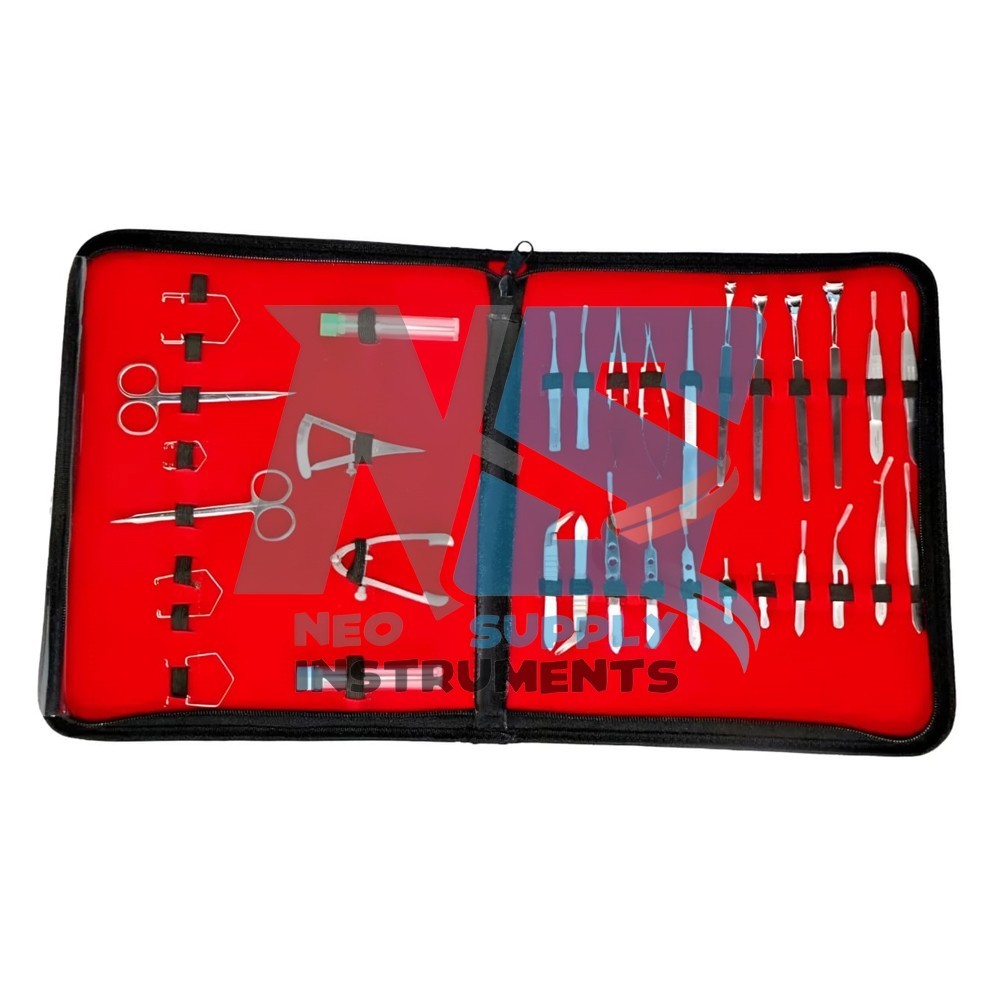 Ophthalmic Cataract Eye Micro Surgery Items Kit Surgical Instruments 32 Pcs Set