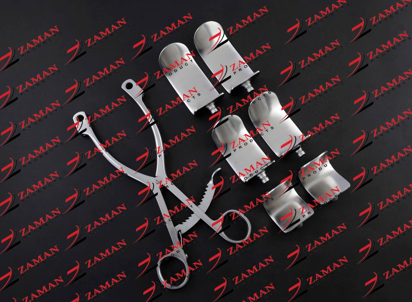 Kolbel Shoulder Retractor Set Silver 6 Blades Shoulder Surgery Instruments By ZP