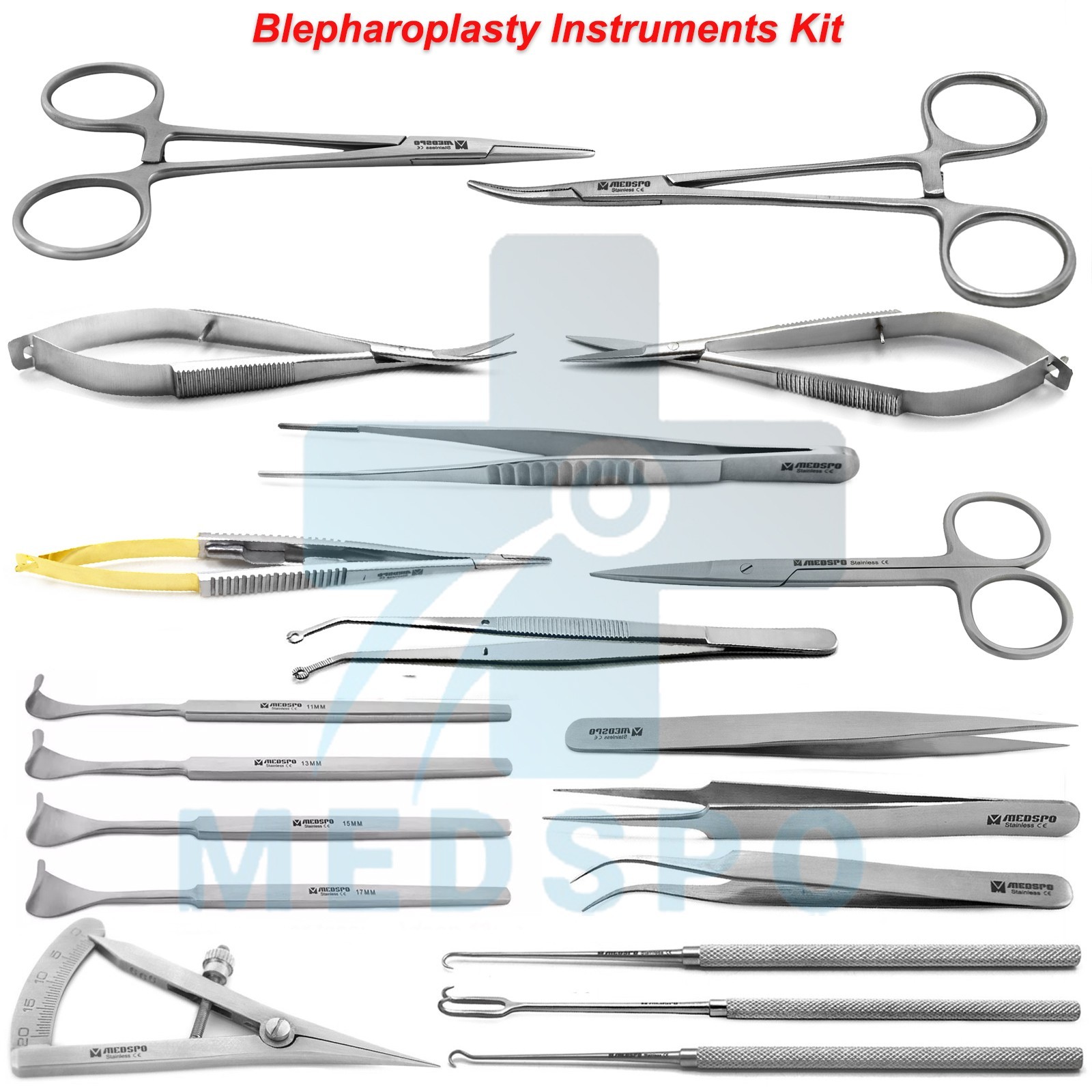 Ophthalmic Micro Surgery Eyelid Retractors Micro Eye Surgery Blepharoplasty Set